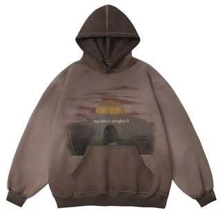 Unusual Sunset Washed Hoodie