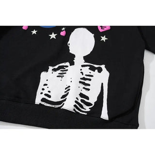 Skull Earth Retro Hoodie